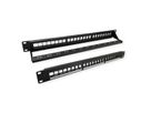 VALUE Panneau de brassage 19" pour keystones, 24 ports, 1U, non-blindé, noir