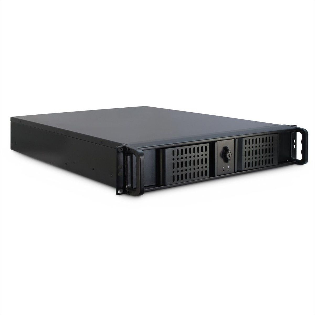 Boîtier industriel 19", 2U, long, IPC 2U 2098-SL, noir