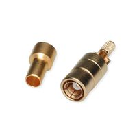 TELEGÄRTNER Prise SMB pour RG-316/U, plaqué or Connexion à souder/à sertir