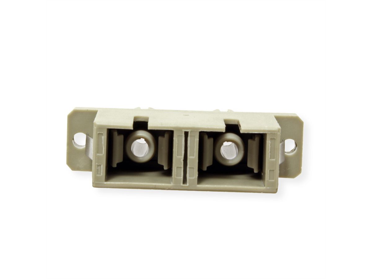 Coupleur-adaptateur FO MM, SC/ST duplex, gris
