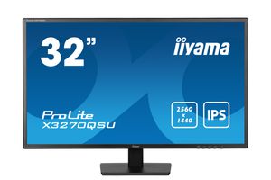 iiyama ProLite X3270QSU-B1 écran plat de PC 81,3 cm (32") 2560 x 1440 pixels Wide Quad HD LED Noir