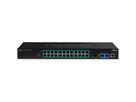 TRENDnet TI-RP262i Switch industriel PoE+ administrable Gigabit de couche 2 à 26 ports montable sur un rack