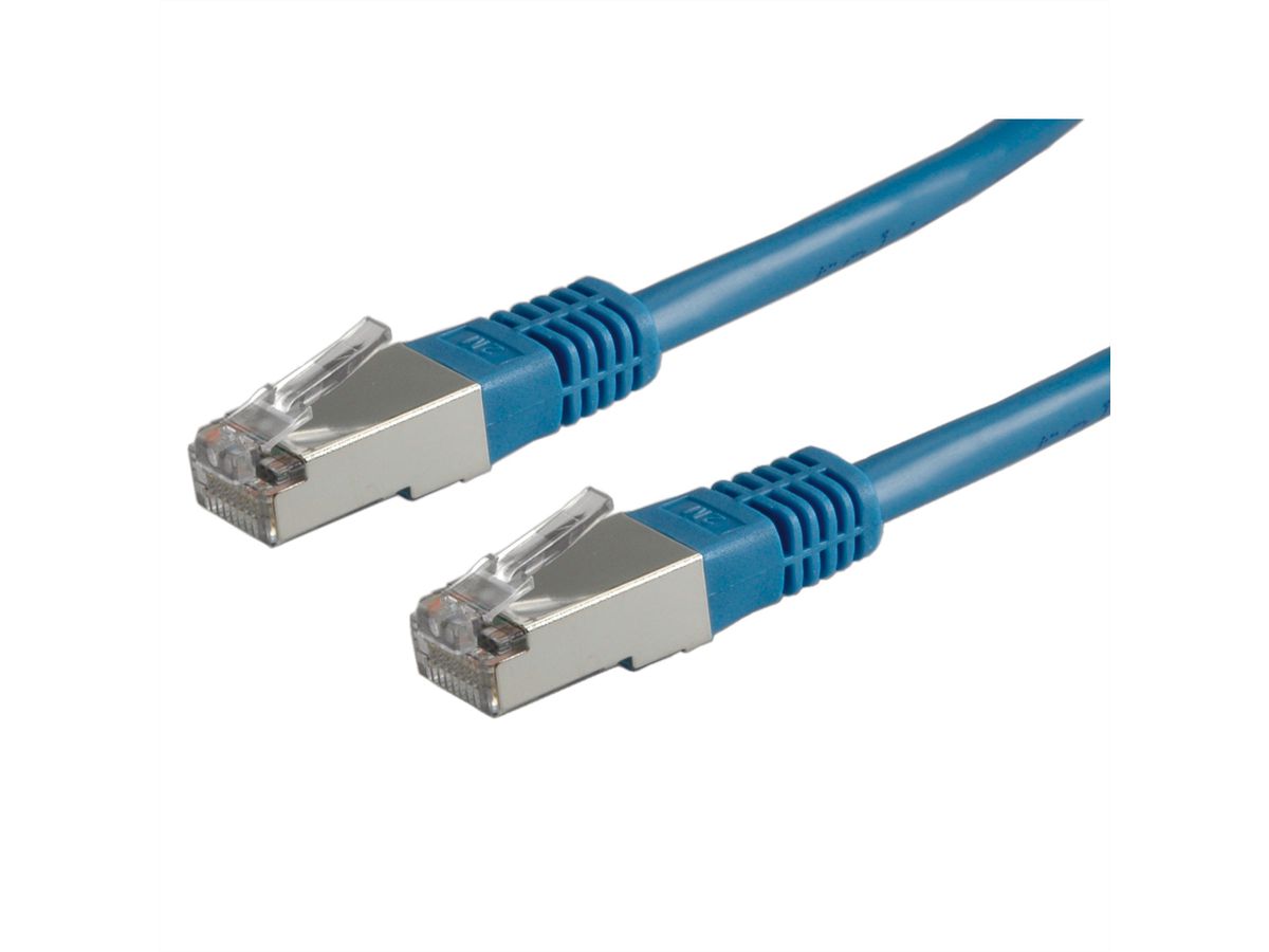 Cordon ROLINE Cat.5e (Classe D) S/FTP AWG26, bleu, 5 m