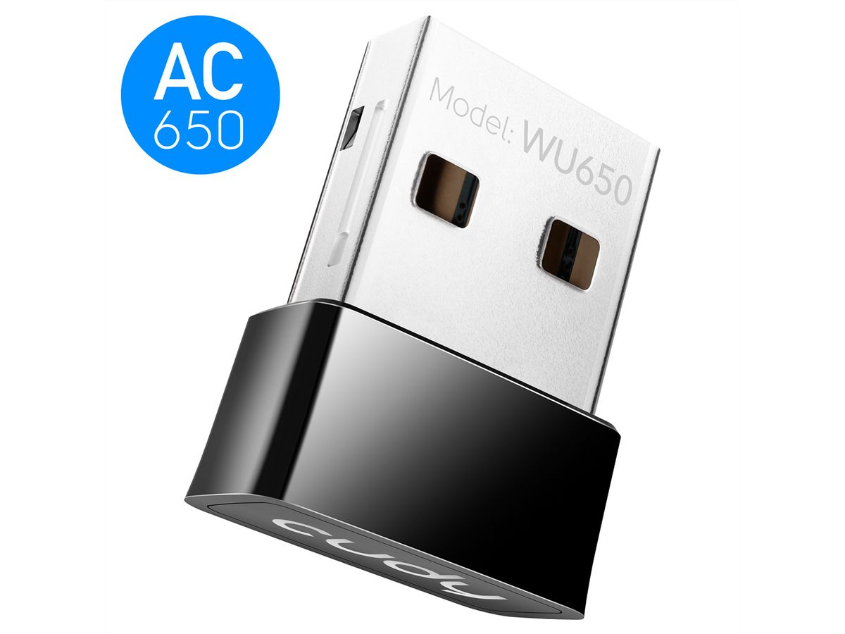 CUDY WU650 AC650 Adaptateur WiFi Mini USB