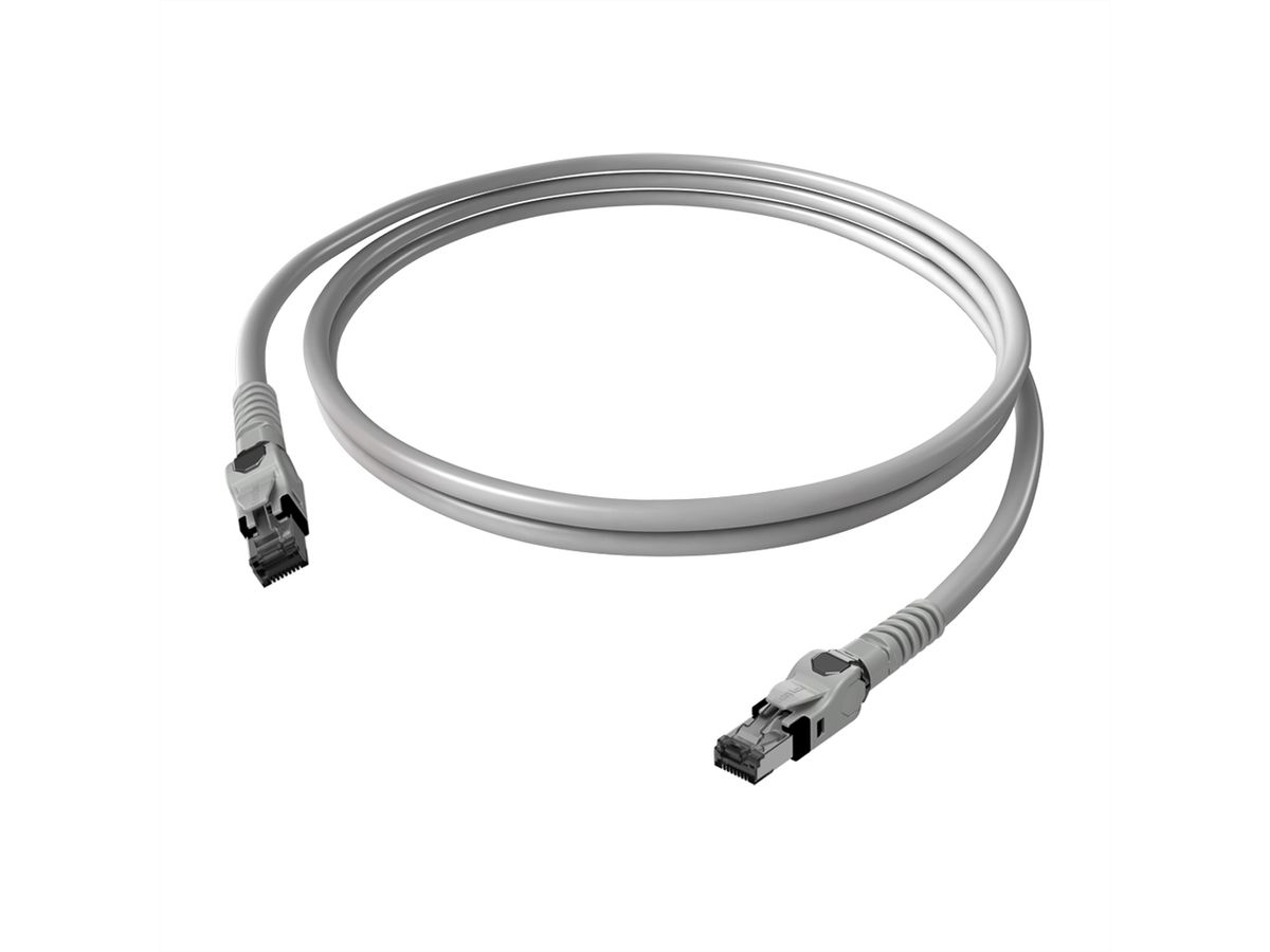 EasyLan VarioBoot Cordon Cat.6A, S/FTP, gris, 1,5 m