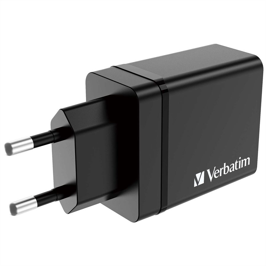 VERBATIM Chargeur USB mural 4 ports 30 W noir