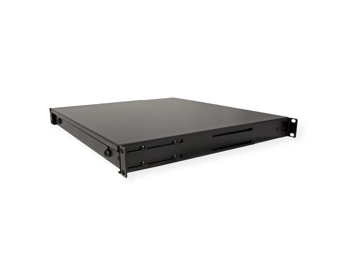 ROLINE 19" Tiroir pour clavier 1U, 400P verrouillable noir