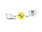 ROLINE Câble HDMI Ultra HD avec Ethernet, 4K, M/M, Slim, noir, 2 m