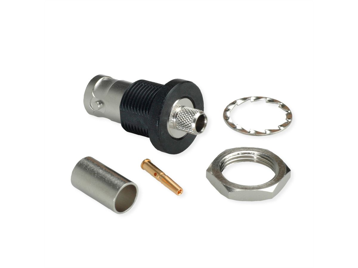 TELEGÄRTNER Prise de câble BNC 75 Ohm pour RG-59B/U isolé