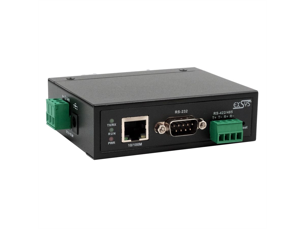 EXSYS EX-61001 Ethernet vers 1x RS-232/422/485