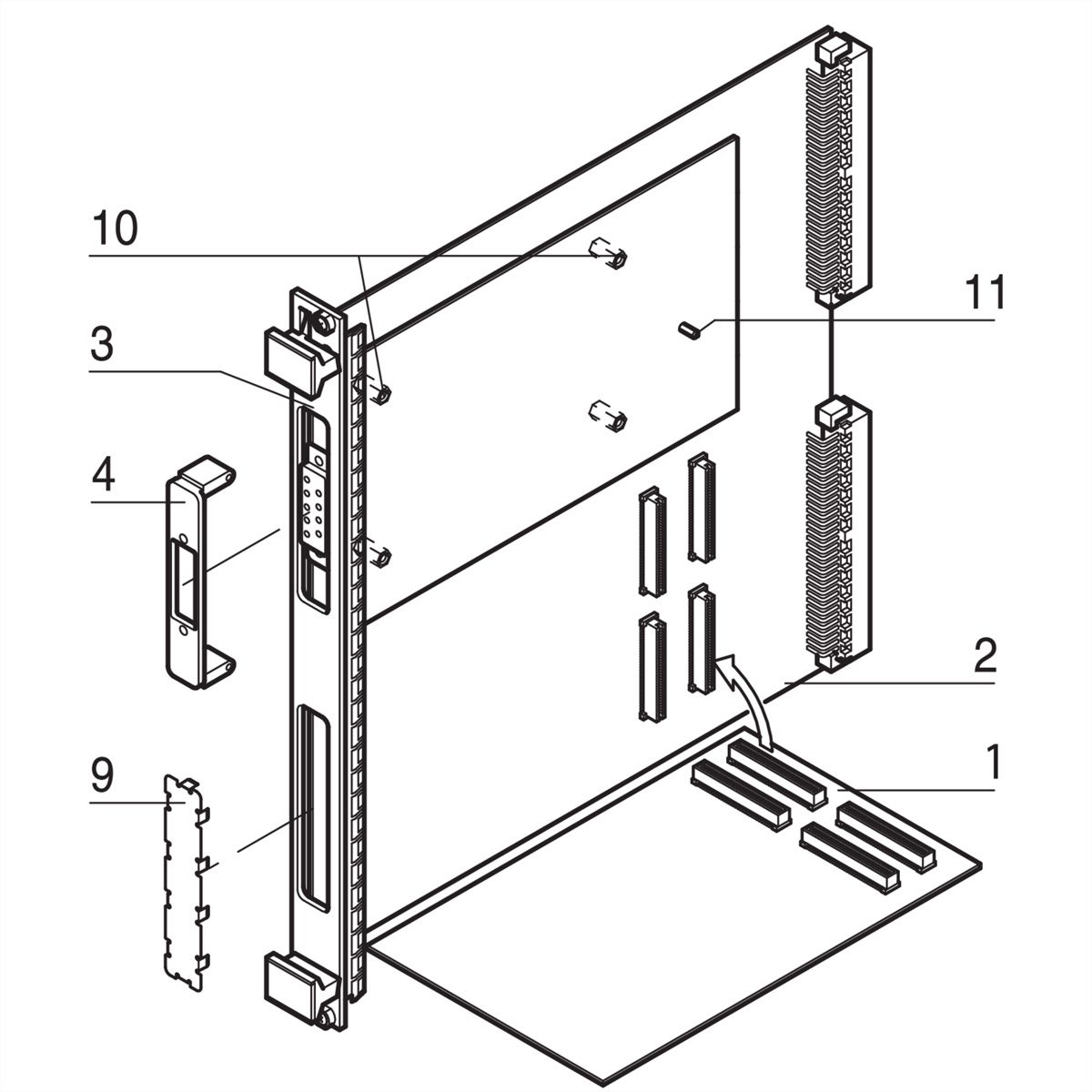 Entretoise SCHROFF pour le montage des cartes mezzanine PMC et FMC