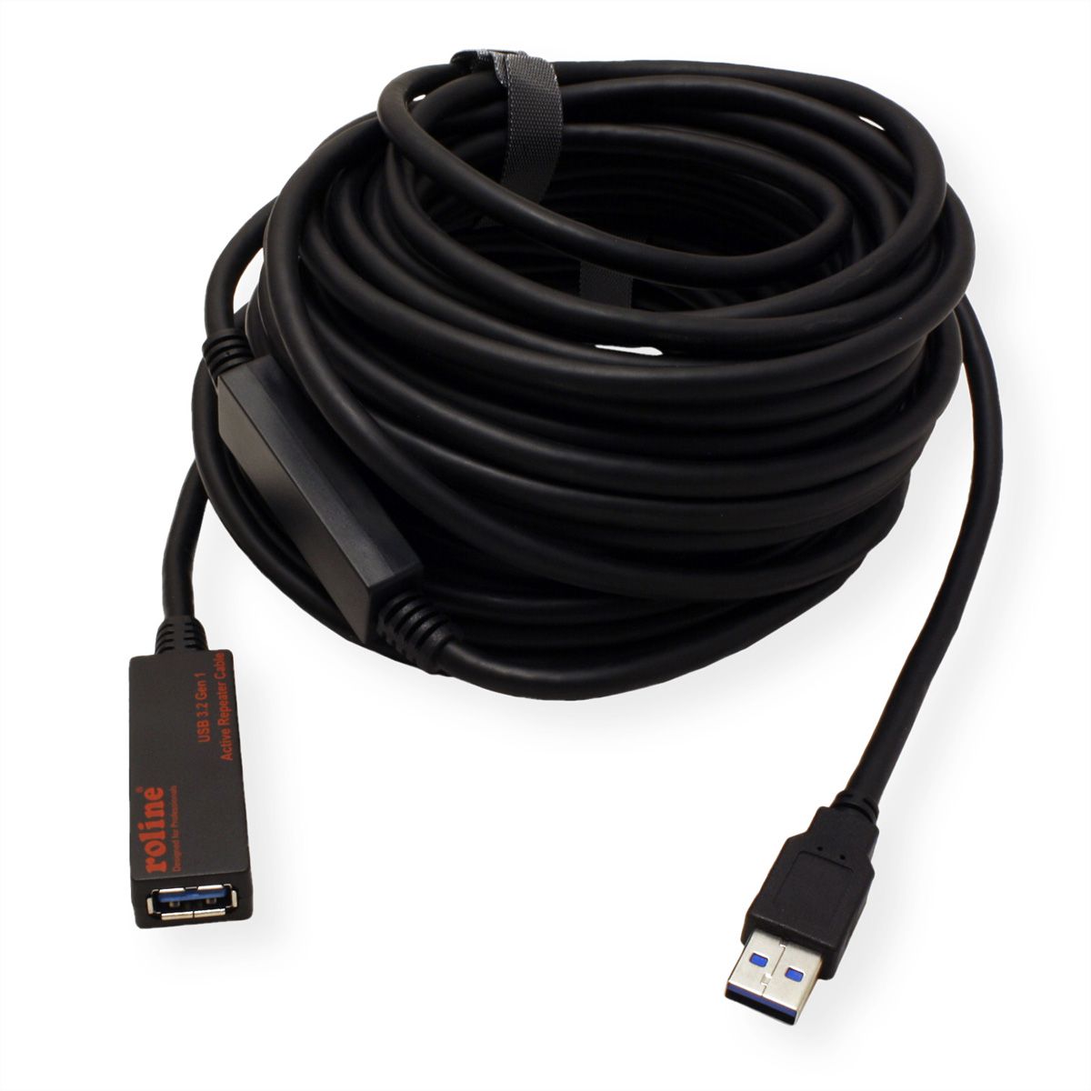 ROLINE Câble prolongateur actif USB 3.2 Gen 1, noir, 15 m