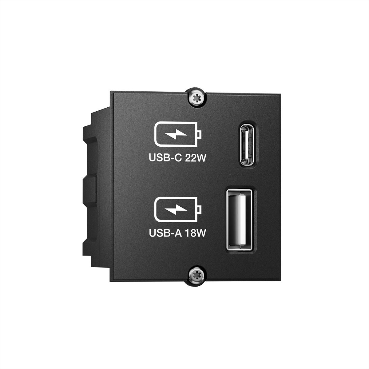 BACHMANN Module Custom USB Double-chargeur, noir