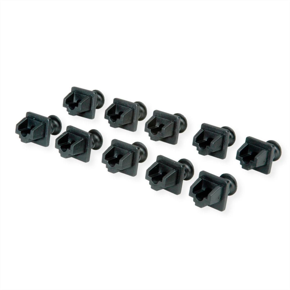 VALUE Protecteur anti-poussière pour prises RJ45, noir