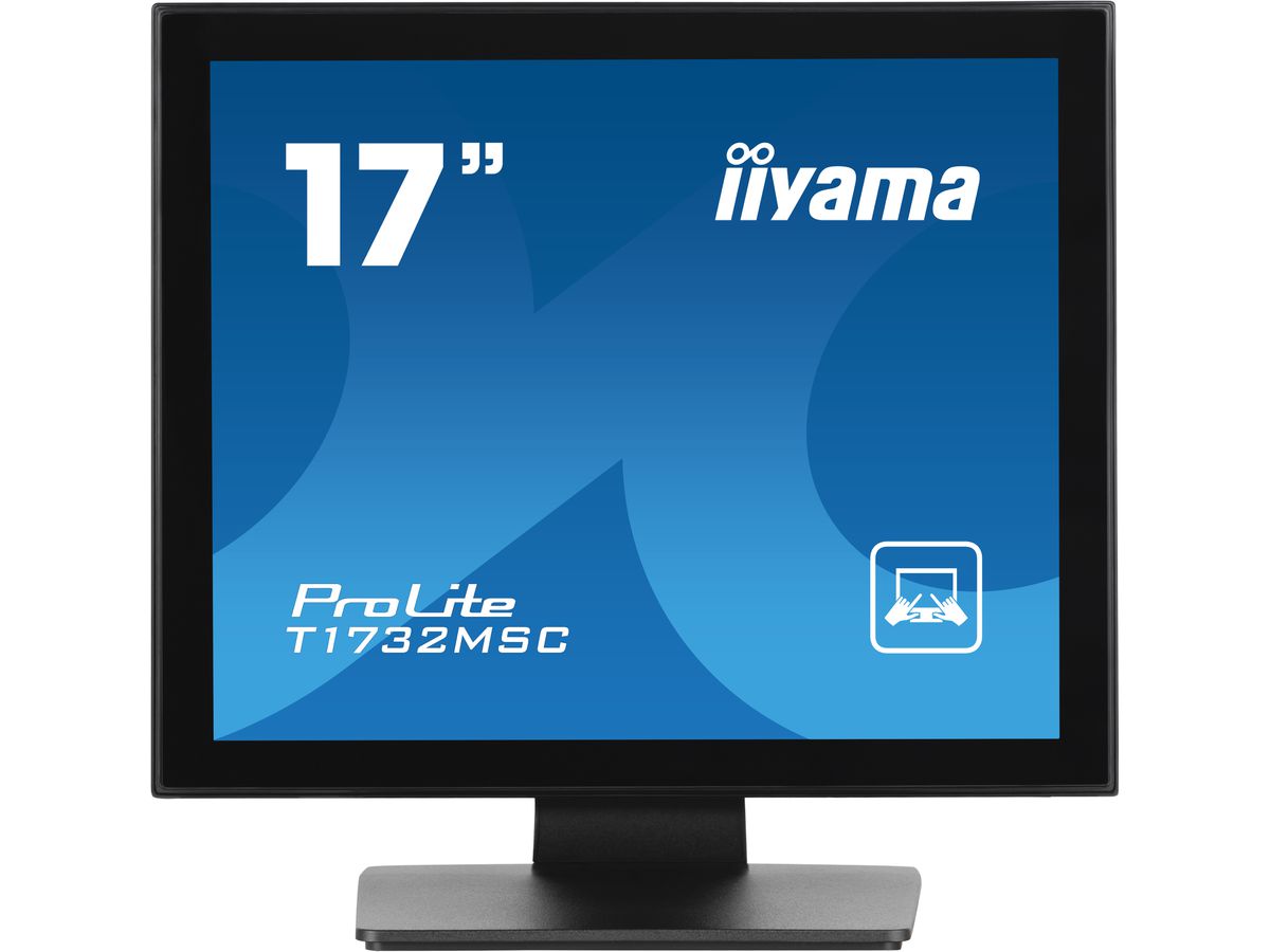iiyama ProLite écran plat de PC 43,2 cm (17") 1280 x 1024 pixels LED Écran tactile Table Noir