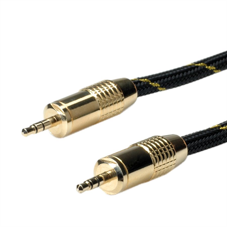 ROLINE GOLD Câble de raccordement 3,5mm audio M / M, 5 m