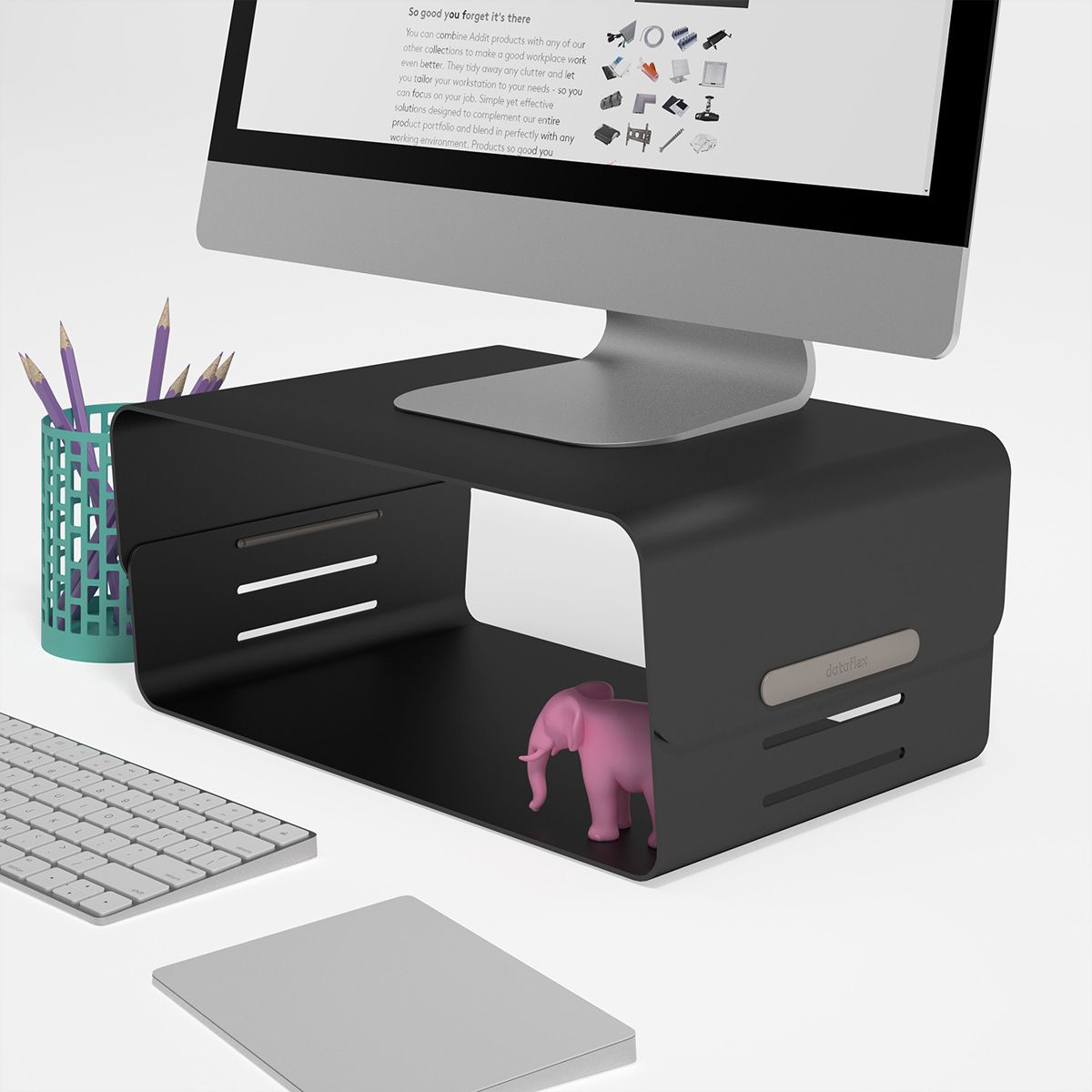 DATAFLEX Addit Bento Boite à accessoires, noir