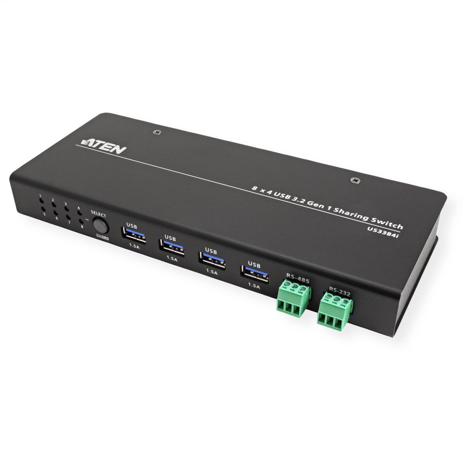 ATEN US3384I Commutateur partagé USB 3.2 Gen 1, 8 x 4