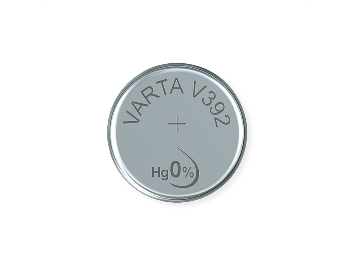 VARTA SR41, paquet de 10, 1,55V, 39mAh, V 392 HC, Oxyde d'argent