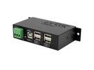 EXSYS EX-1163HMS Hub métal USB 2.0, 4 ports, Protection contre les surtensions ESD de 15KV