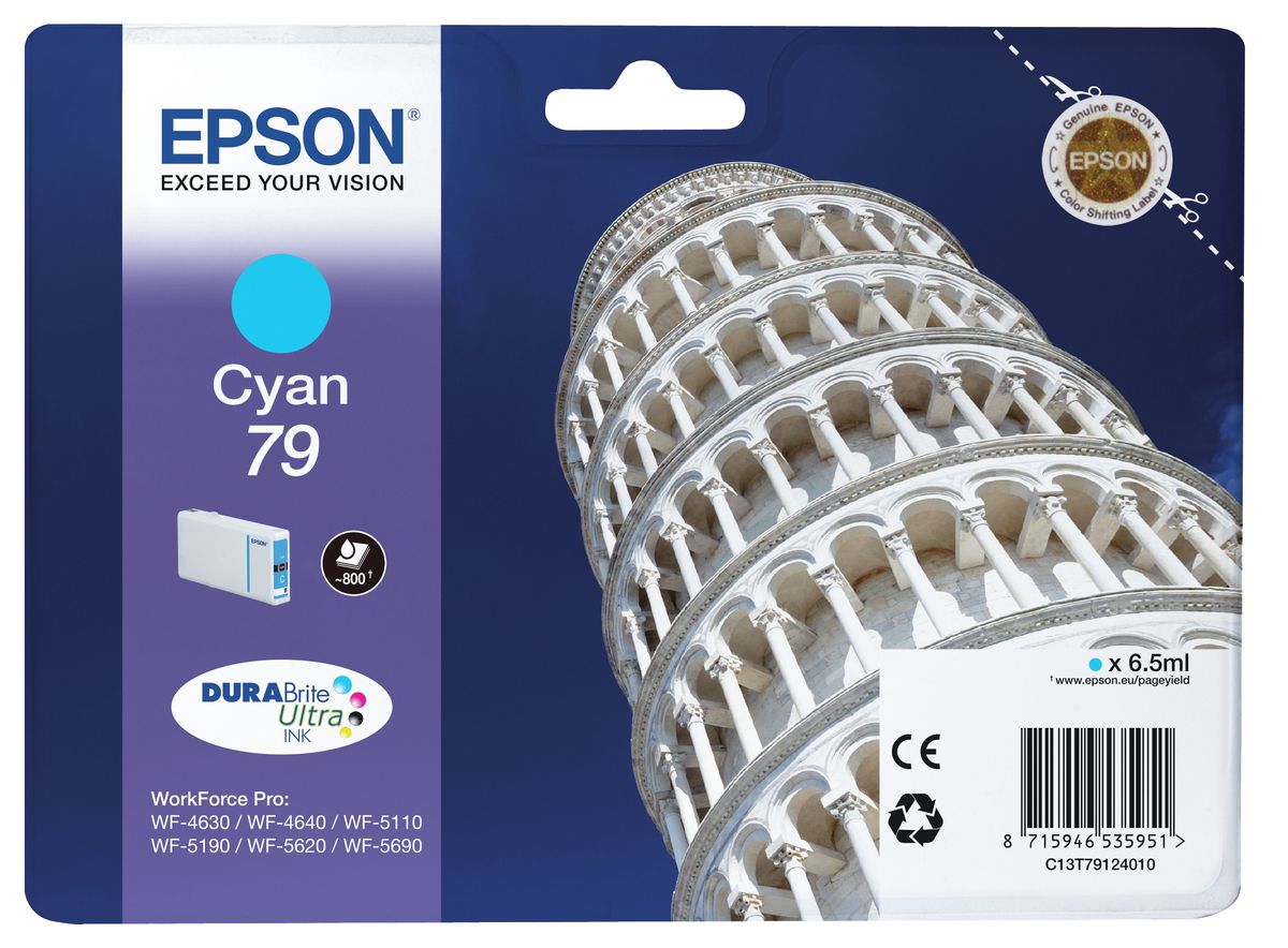 Epson Encre Cyan "Tour de Pise" (800 p)