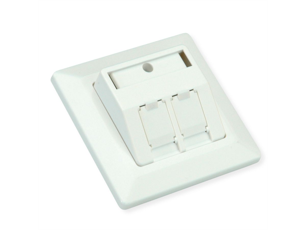 ROLINE Embase pour modules, 2 ports, pour keystones