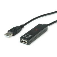 VALUE Prolongation active USB 2.0 avec Repeater, noir, 30 m