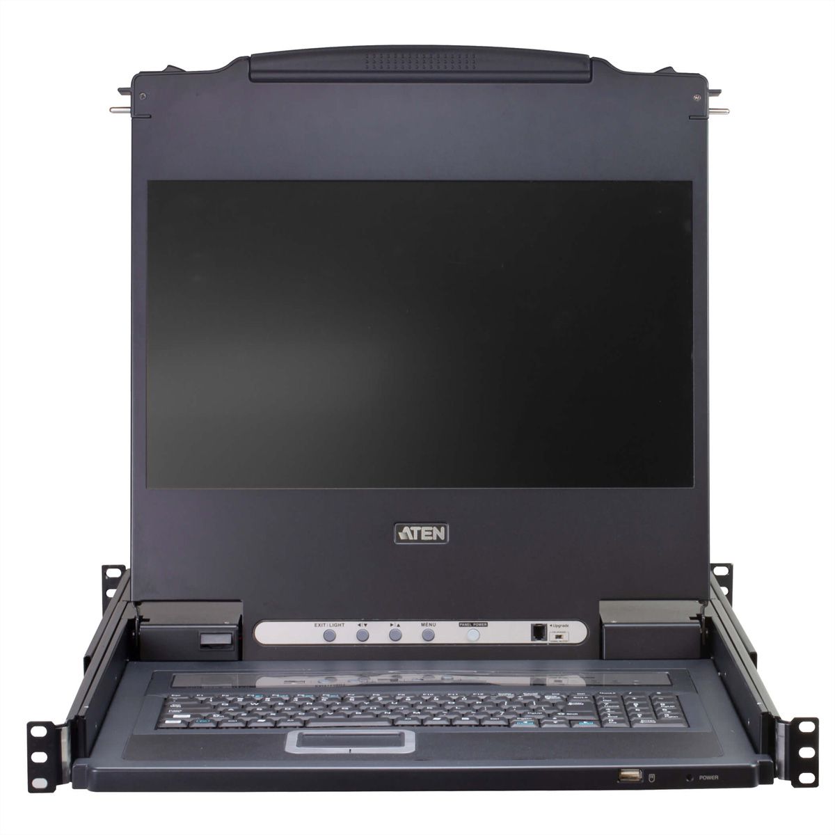 ATEN CL5716MW Commutateur KVM VGA LCD 43cm large à un seul rail PS/2-USB 16 ports, FR-Layout