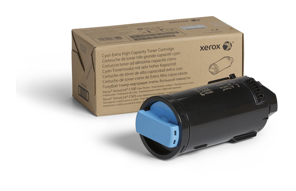 Xerox Cartouche de toner Cyan de Très haute capacité Imprimante couleur ® VersaLink® C500​/​multifonctions ® VersaLink® C505 (9000 pages) - 106R03873