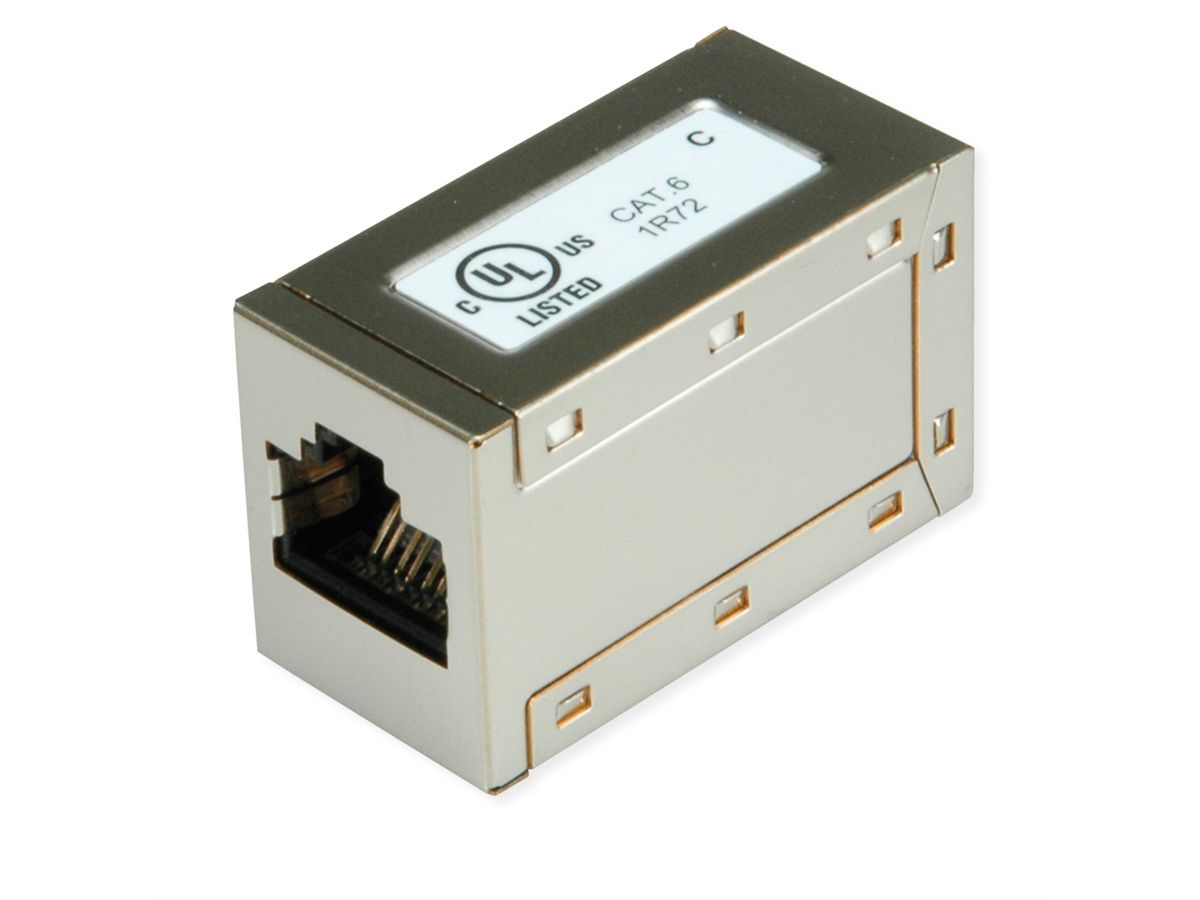 ROLINE Coupleur RJ-45 blindé, Cat.6 (Classe E), Lot de 25