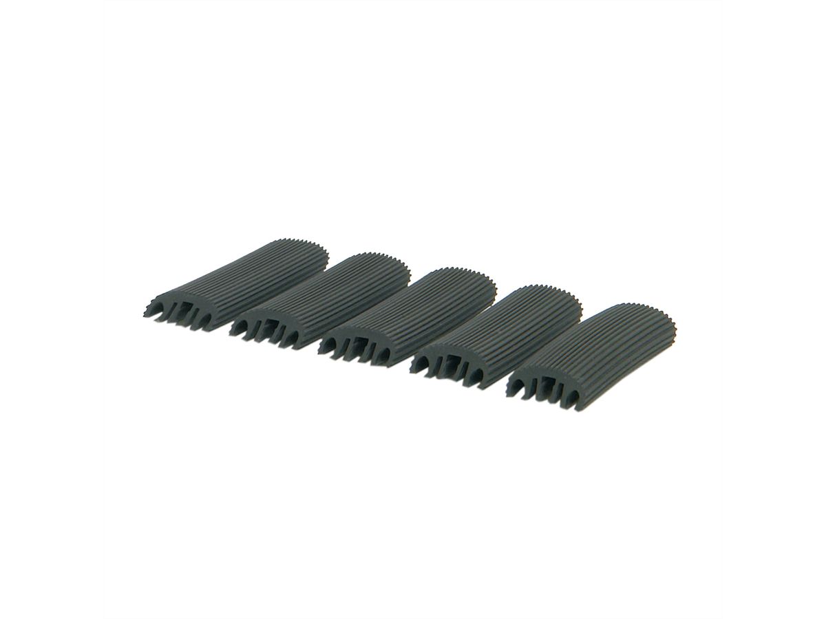 SCHROFF Kit d'appui en caoutchouc Double anneau de câble en acier 115D