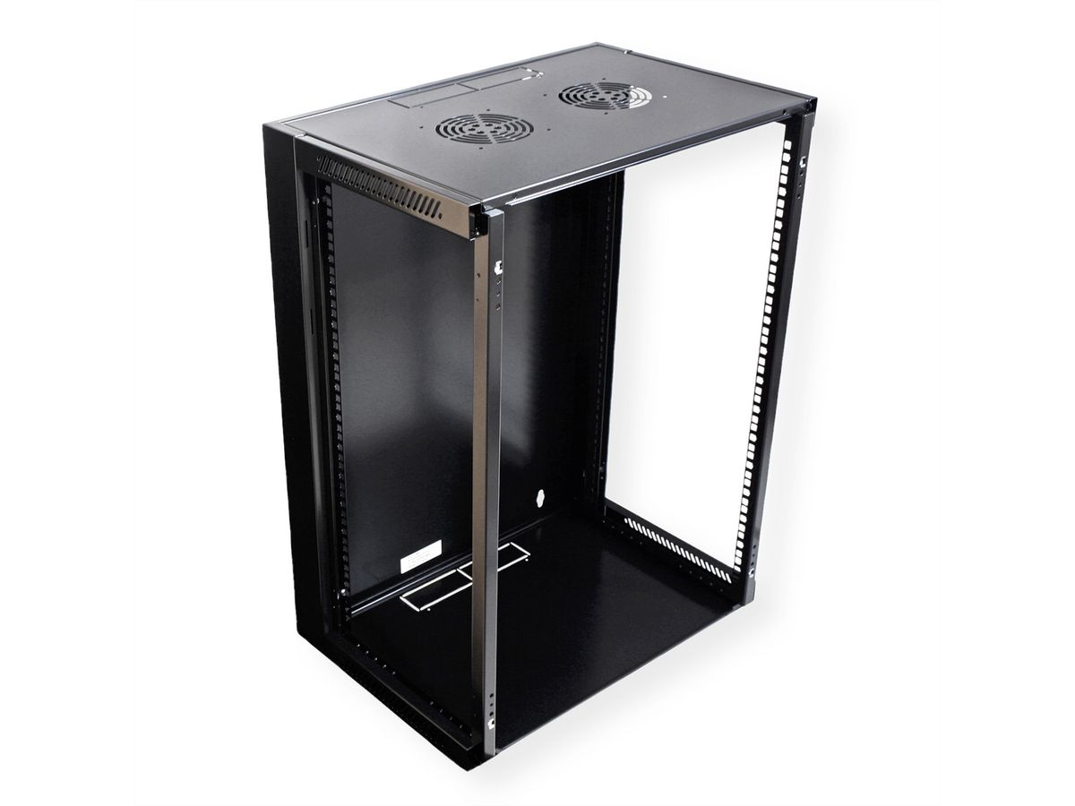 VALUE Armoire murale 15 UH (HxLxP) 775x570x600 mm, noir