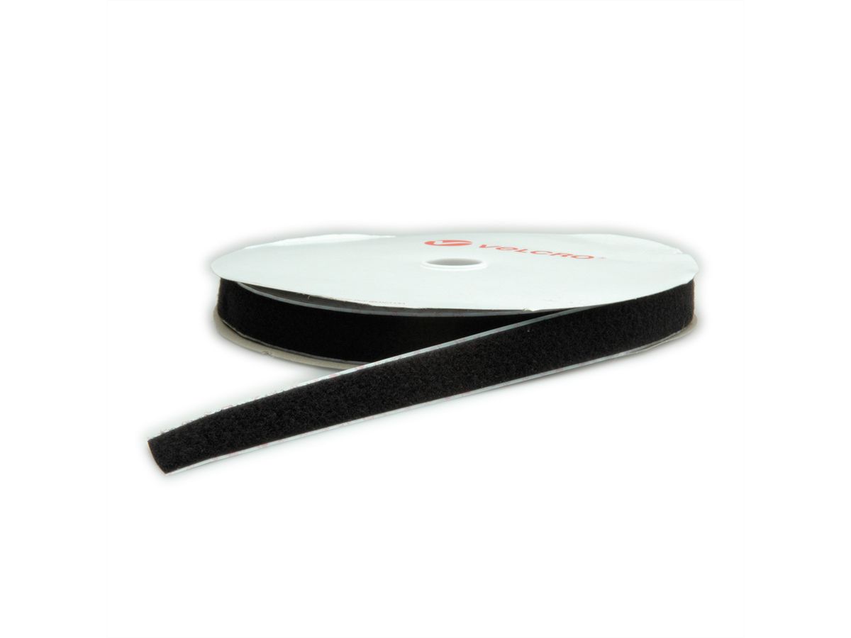 VELCRO® Ruban à laine L: 25m/l:25mm, noir