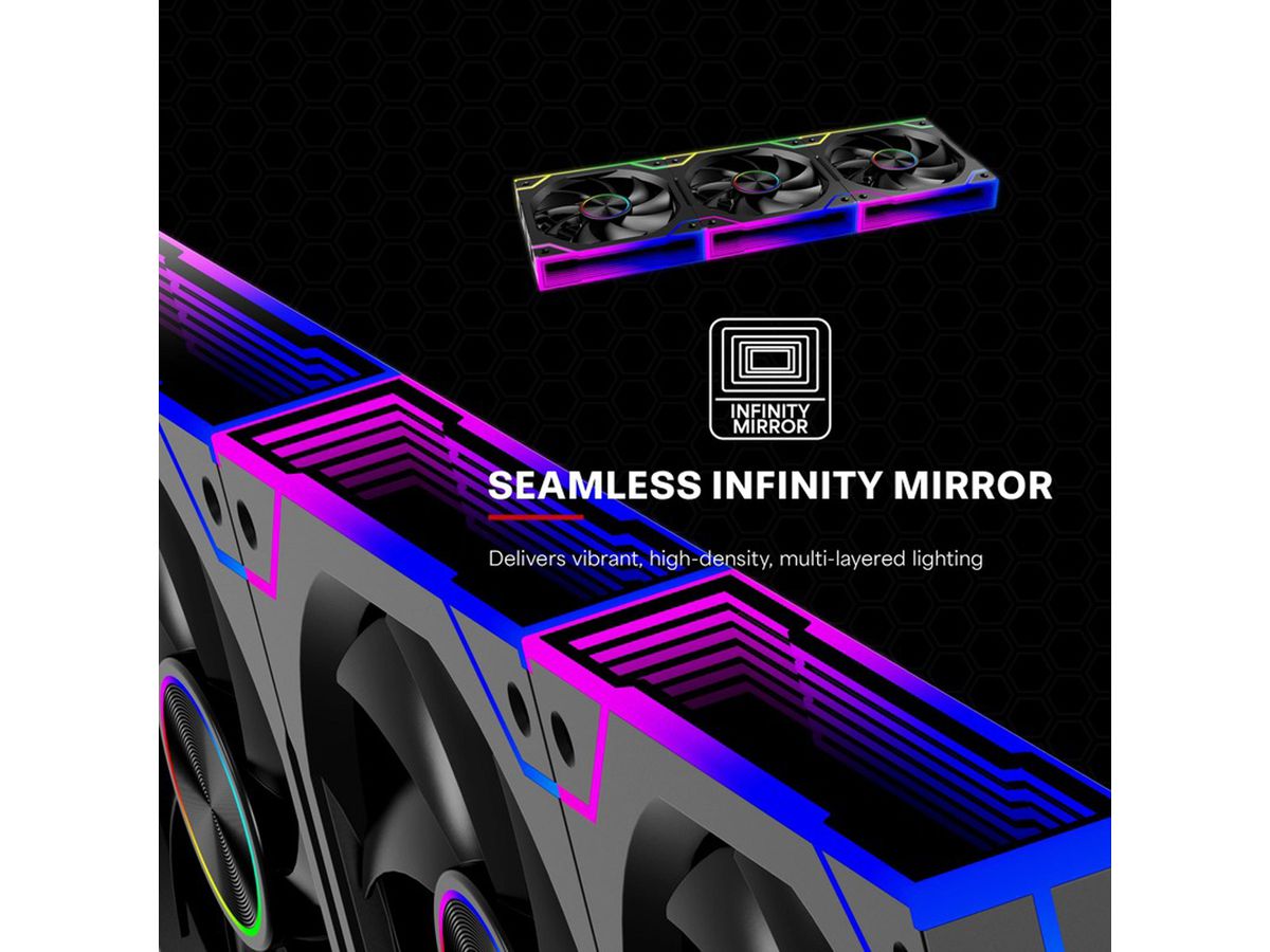 Xilence XPF120.ARGB 120mm PWM Ventilateur de boîtier, ARGB LED