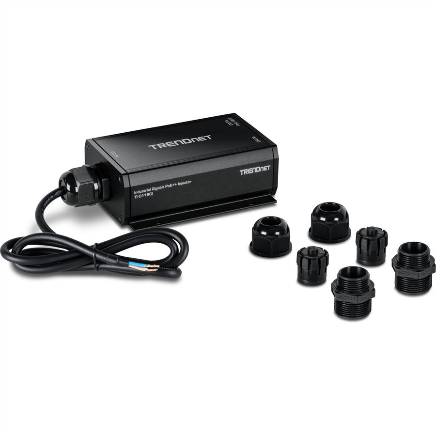 TRENDnet TI-O119GI Injecteur PoE++ Gigabit IP67 pour extérieur (24 - 57V)