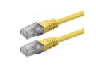 ROLINE Cordon Cat.6 (Classe E), UTP, PoE, jaune, 0,5 m