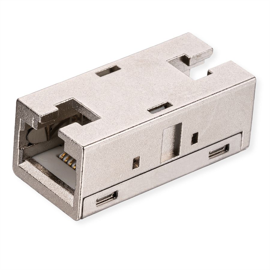 ROLINE Coupleur RJ-45 blindé, Cat.6A (Classe EA), boîtier métallique