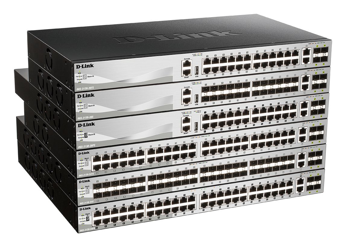 D-Link DGS-3130-30PS/E commutateur réseau Géré L3 Gigabit Ethernet (10/100/1000) Connexion Ethernet, supportant l'alimentation via ce port (PoE) Gris