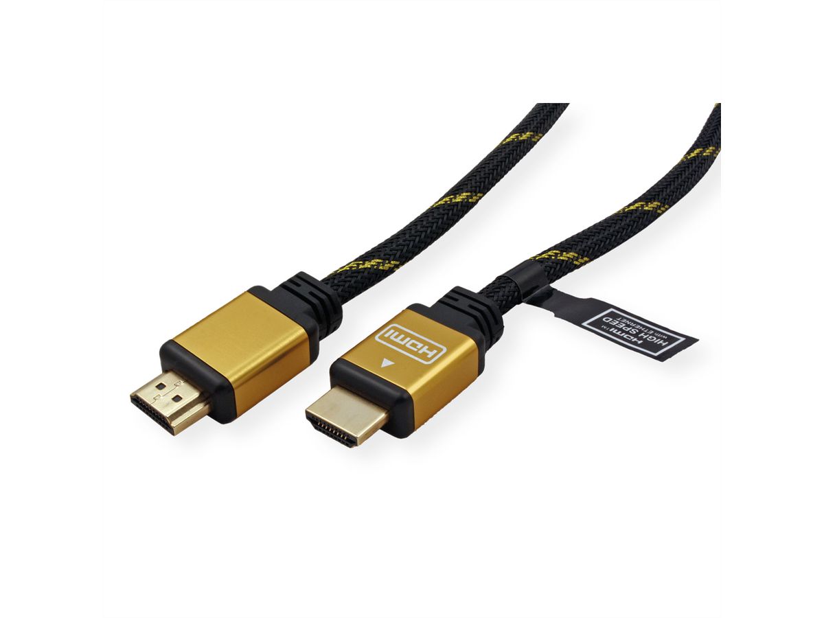 ROLINE GOLD Câble HDMI High Speed avec Ethernet, M-M, 5 m