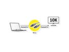 ROLINE Câble DisplayPort v2.1 (AOC), M/M, 50 m