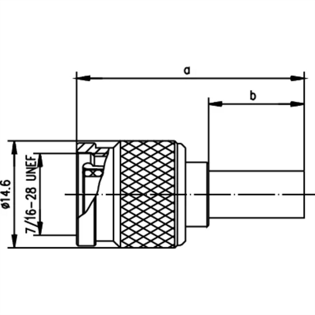 TELEGÄRTNER Connecteur à sertir TNC 50 ohms pour RG-58C/U