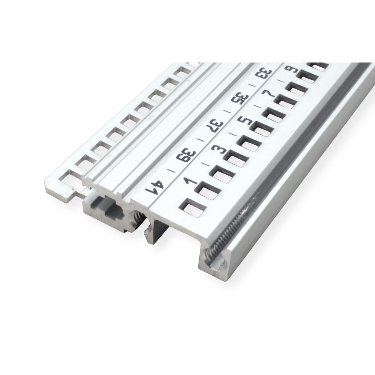 Rail horizontal SCHROFF, avant, type H-LD, lourd, lèvre longue, pour application IEEE, 42 HP