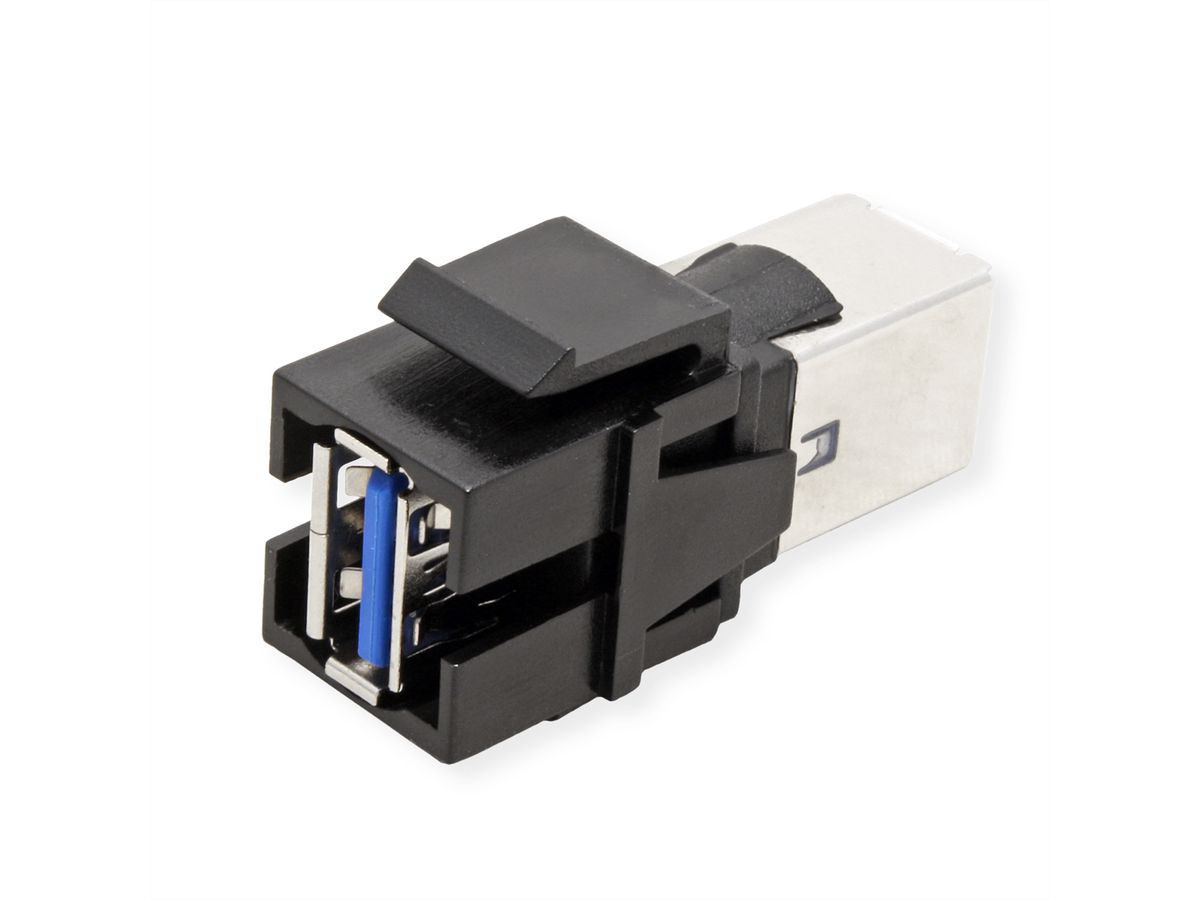 BACHMANN Keystone USB 3.0 Coupleur A/B femelle-femelle noir