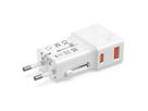ROLINE Chargeur de voyage USB avec prise UK/US/Euro, 2 ports, 1x QC3.0 A + 1x C (PD), 25W