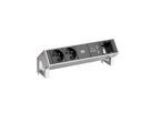 BACHMANN DESK2 2xUTE 35° 1xUSB Chargeur 1xCM Courant 0,2m GST18 Inox