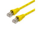 TELEGÄRTNER Cordon S/FTP, Cat.6A, LSOH, jaune, 1 m