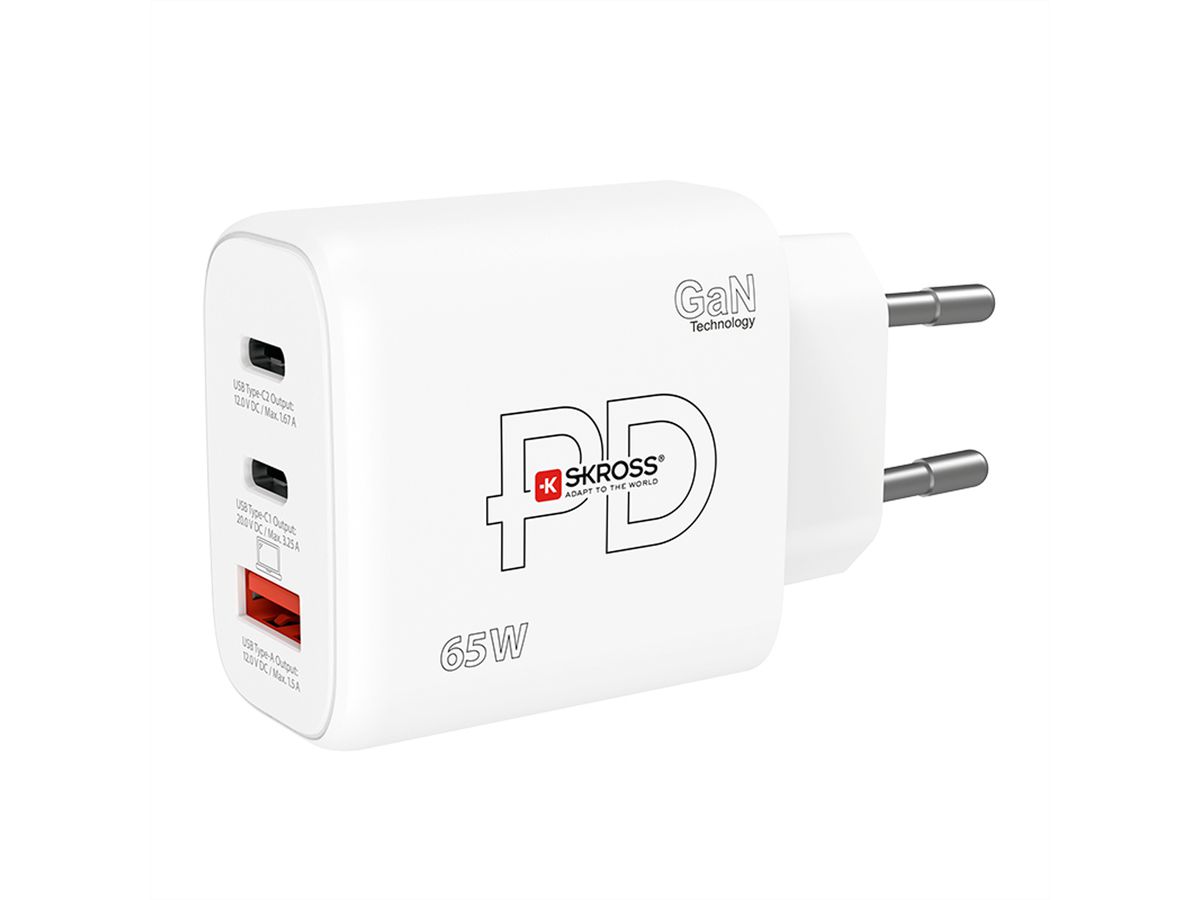 SKROSS Chargeur secteur 65 W PD EU