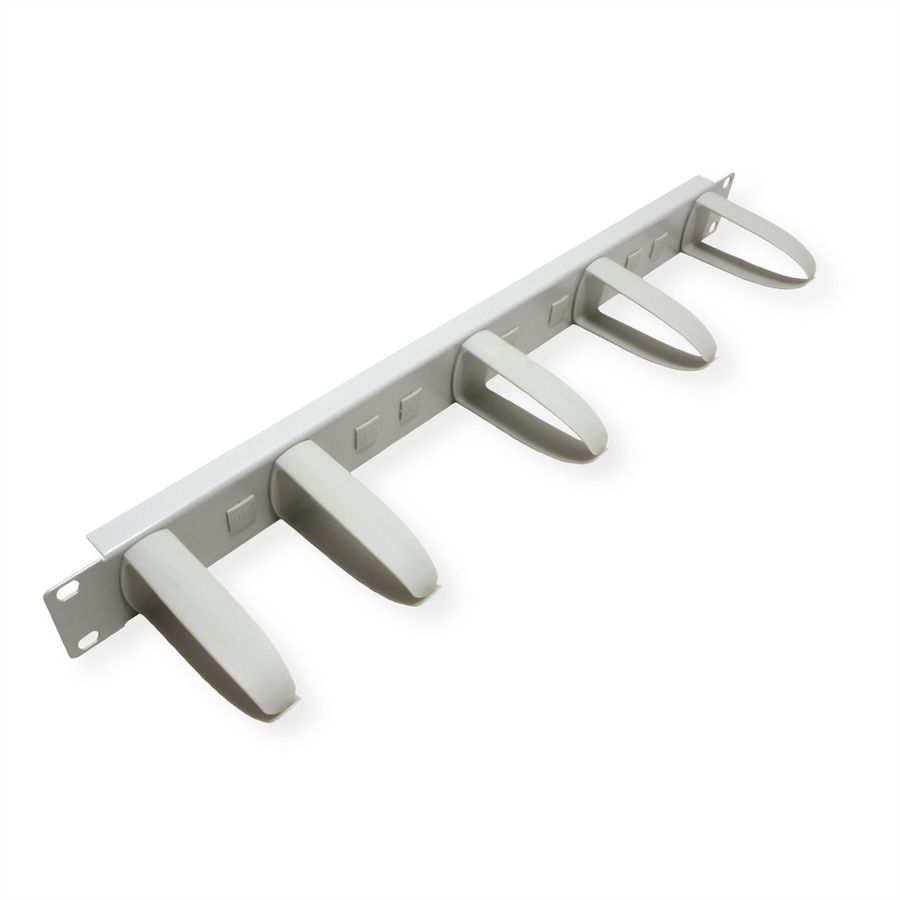 VALUE Passe-câbles 19" 1 UH avec 5 arceaux, gris