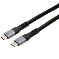EXSYS EX-K1598-1.0 Câble USB 4.0 Connecteur USB-C, 5 A, 8K UHD-2, 40Gbit/s, 240W , noir, 1 m