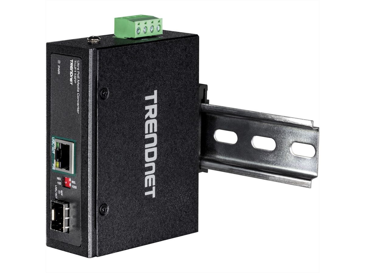 TRENDnet TI-UF11SFP Interne 1000Mbit/s Noir convertisseur de support réseau